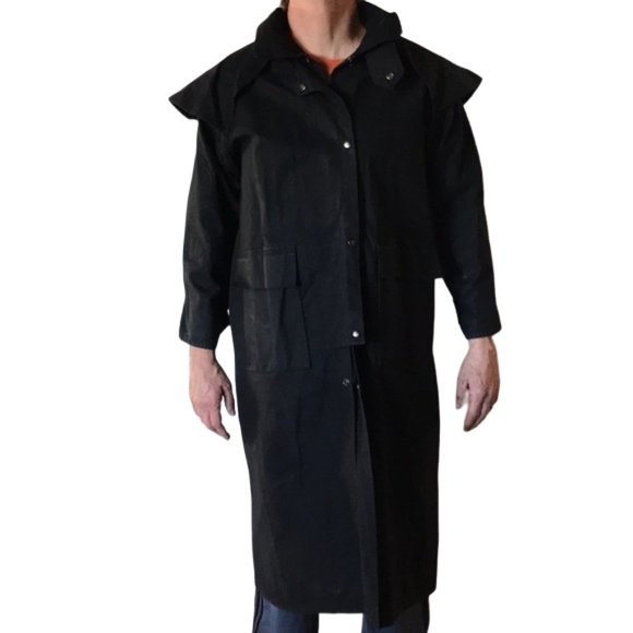 Original Australian Stockman Oil Coat Ranch coat cosplay period play - Picture 3 of 16